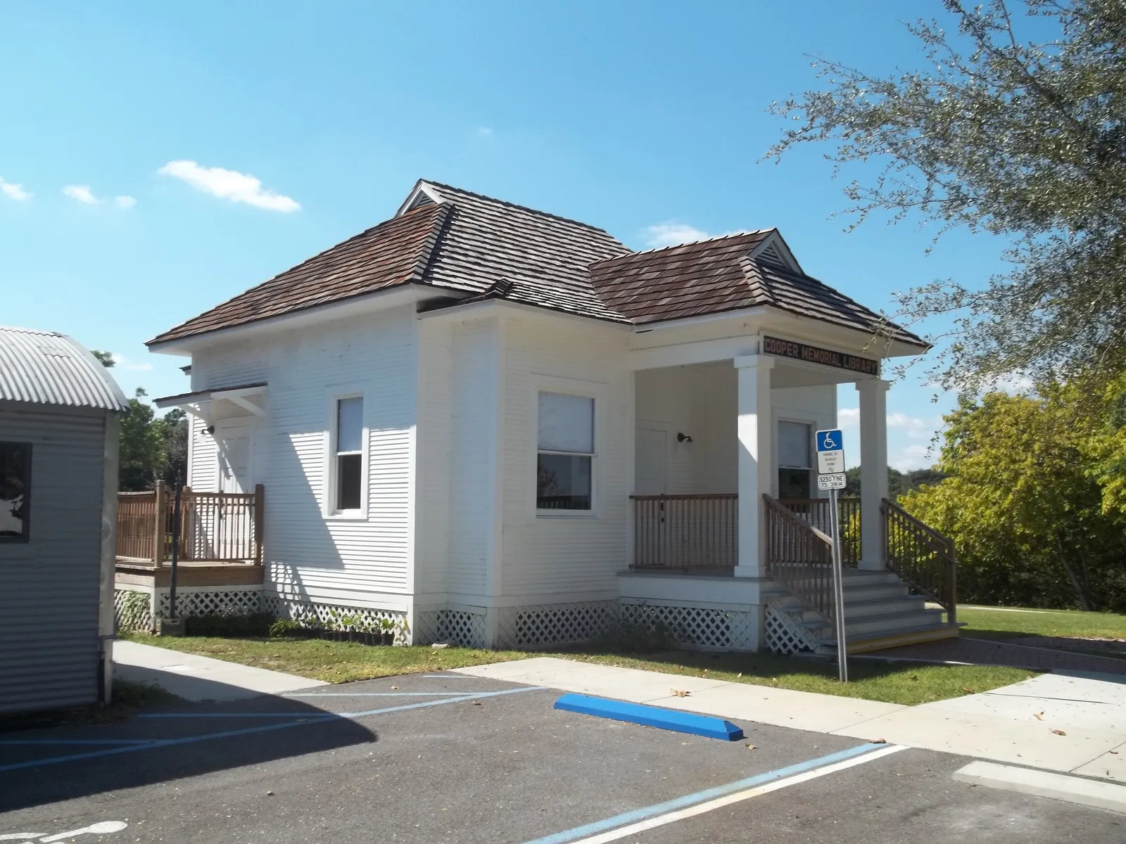 The old Cooper Memorial Library building at the Clermont Historic Village, 490 West Ave.