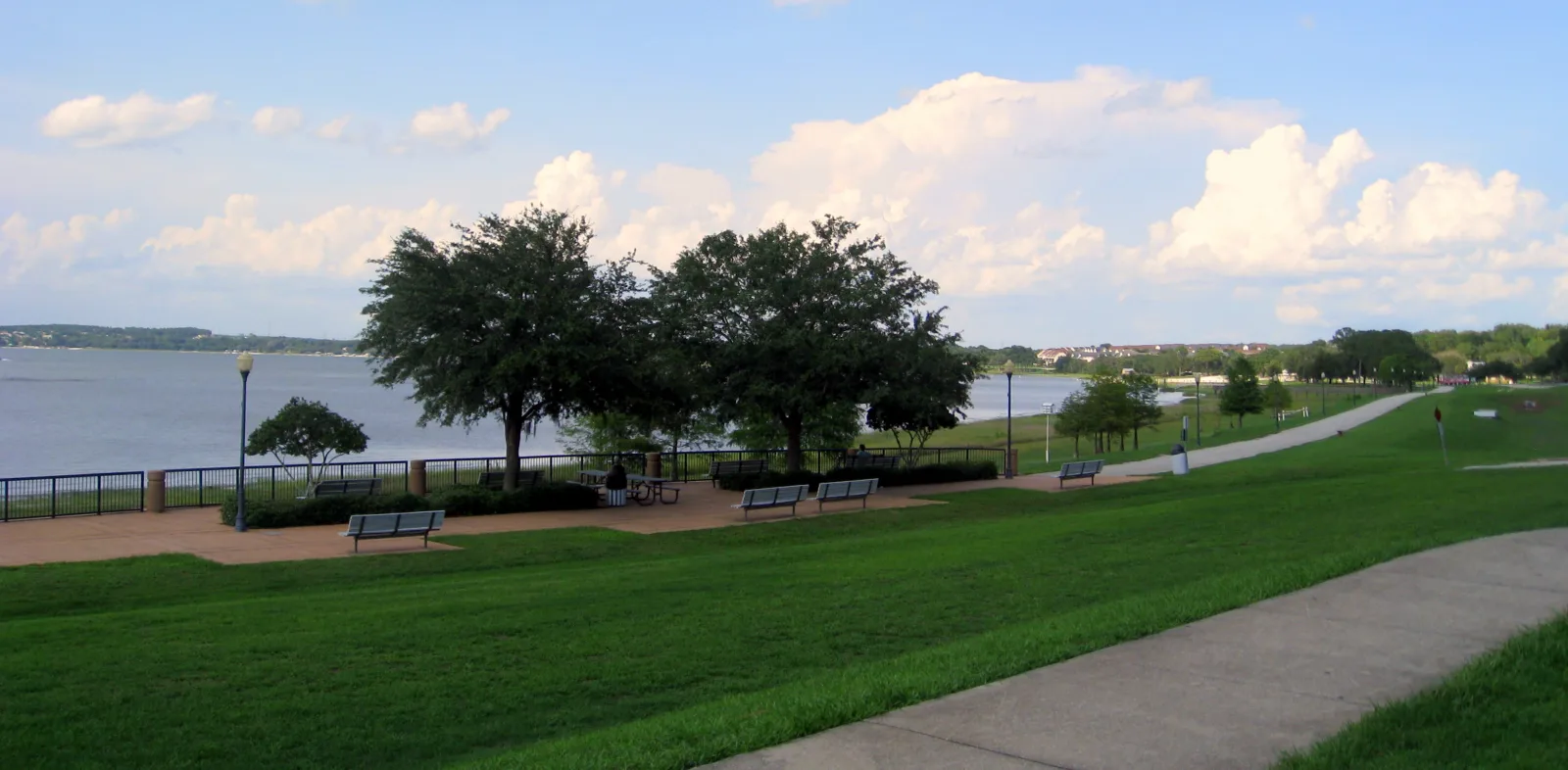 Waterfront Park on Lake Minneola in Clermont.