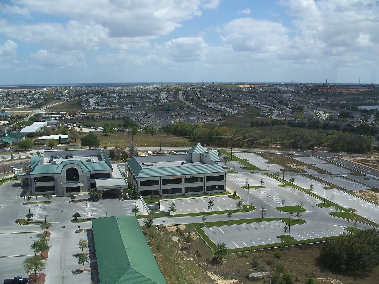 Subdivisions spreading east of the Florida Citrus Tower in Clermont, seen from the top of the tower.