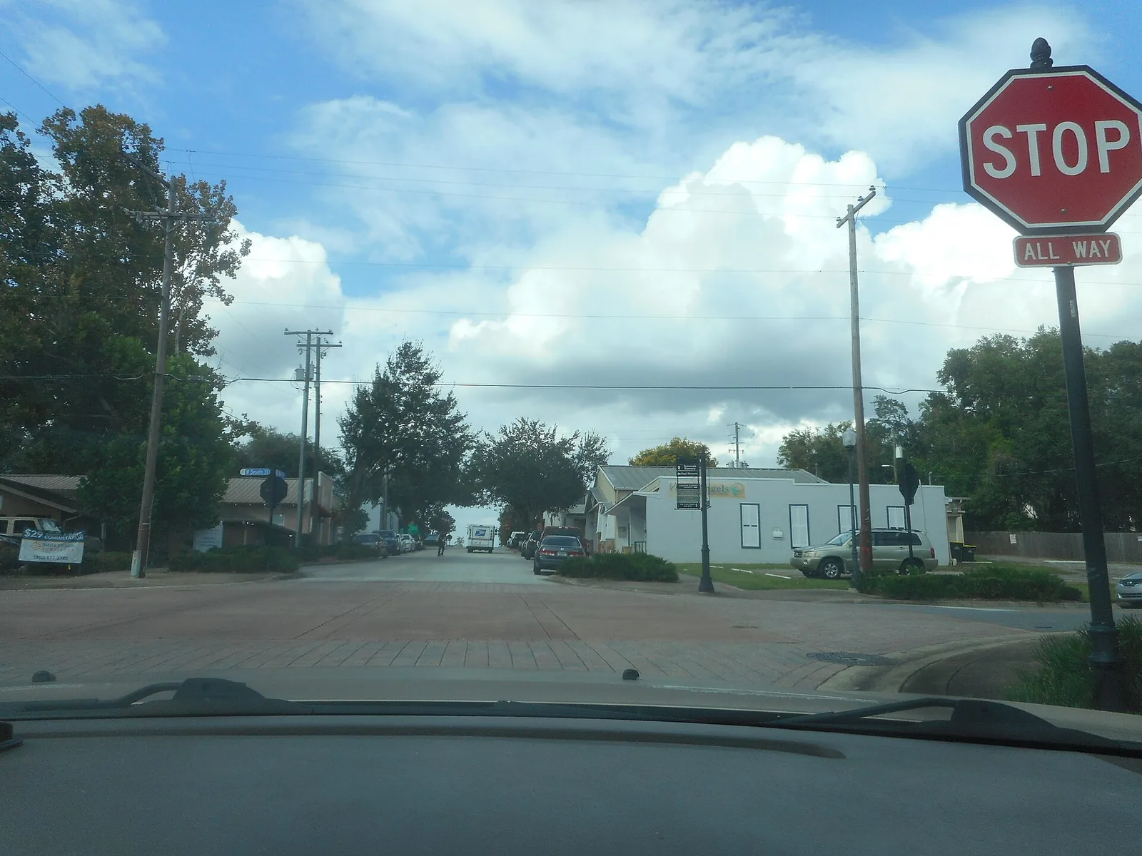 The corner of Eighth and DeSoto streets in downtown Clermont, under a mile west of Lincoln Park Education Center